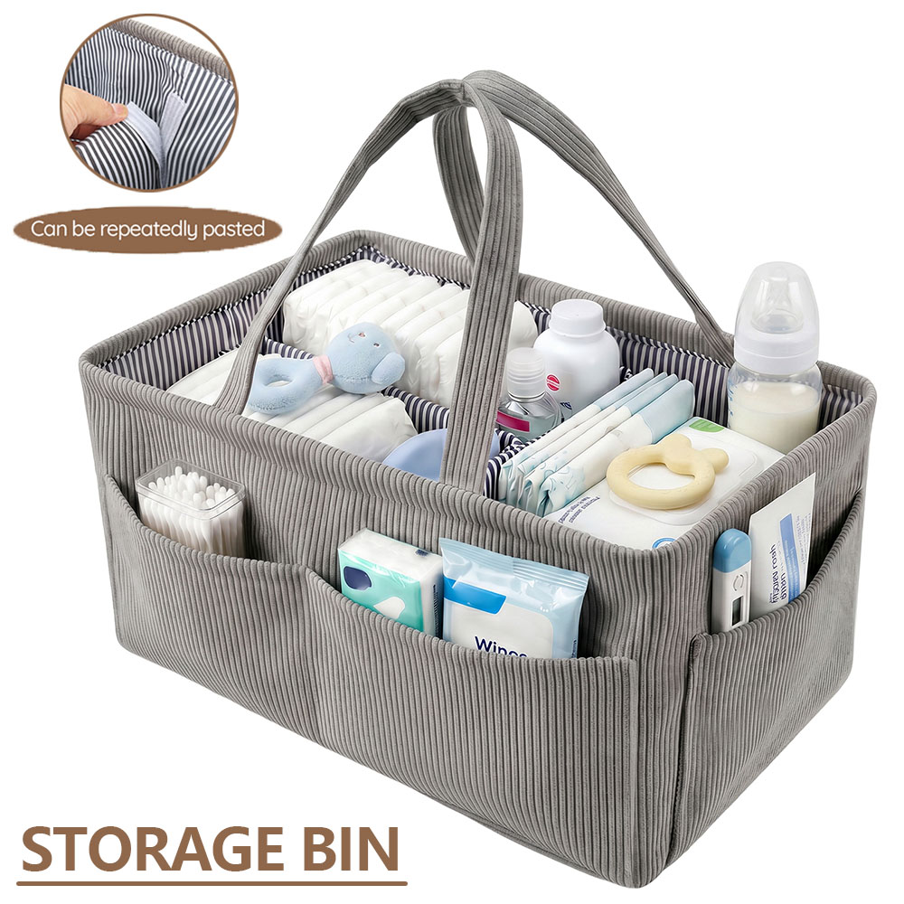 Baby Nursery Organiser - 아기 기저귀 정리함 접이식 코듀로이 보육용품