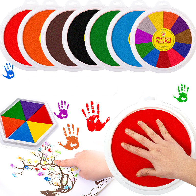 Footprint Ink Kit - 5개의 대형 원형 공예 잉크 패드