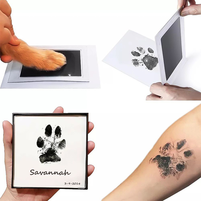 Footprint Ink Kit - 고양이 개 발 인쇄 잉크 키트