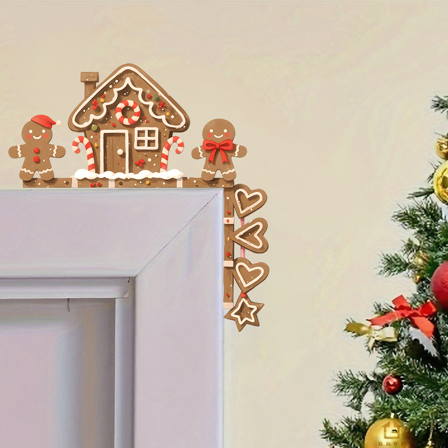 Baby Nursery Wall Stickers - 진저 브레드 하우스 & 남자 크리스마스