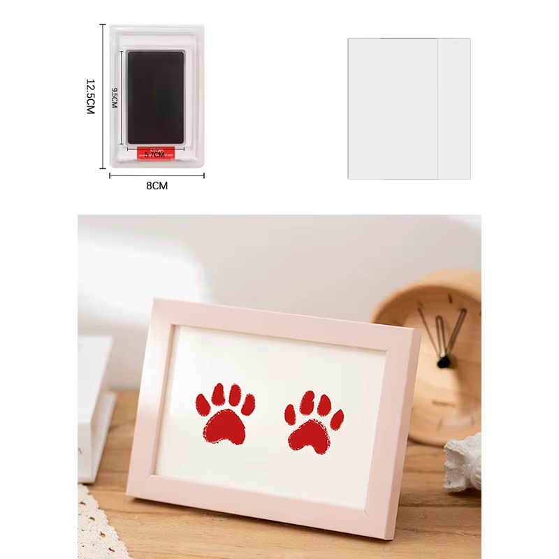 Footprint Ink Kit - 안전하고 무독성인 반려견/반려묘 발자국 잉크 패드,