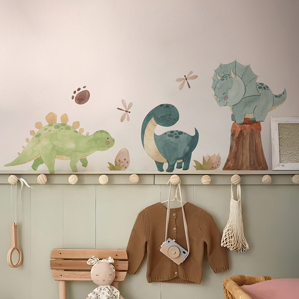 Baby Nursery Decor Ideas - 공룡 벽 데칼, 디노 알파벳 벽