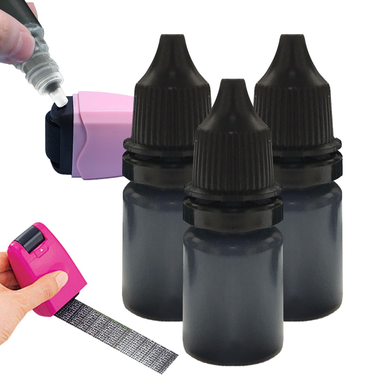 Footprint Ink Kit - 블랙 스탬프 잉크 3개/세트 빠른 건조