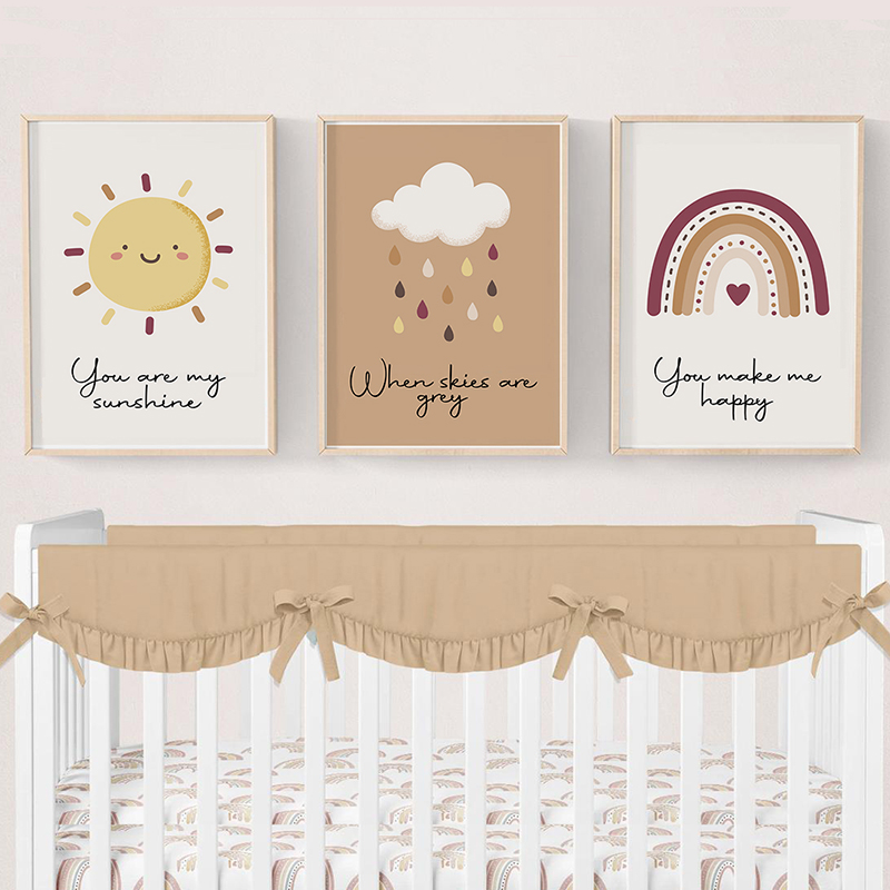Baby Nursery You Are My Sunshine - 당신은 나의 햇살입니다, 아기방 벽 장식