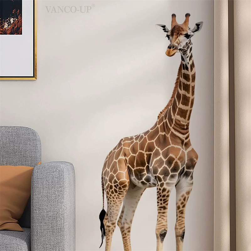 Baby Nursery Wall Stickers - 대형 사파리 동물 기린 스티커 어린이