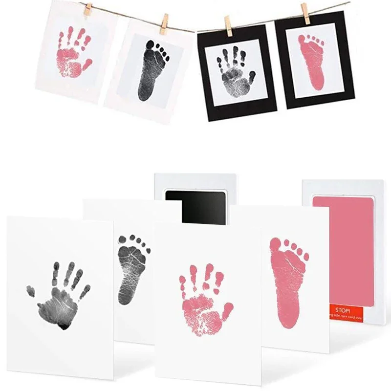 Footprint Ink Kit - 안전한 무독성 아기 발자국 손자국 터치