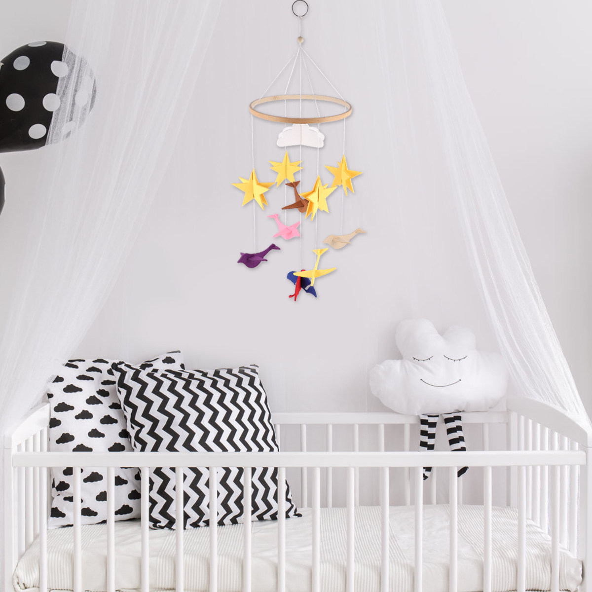1개 아기 침대 장식용 프리미엄 풍차임 펜던트 섬세한  - Baby Nursery Decor Girl 리뷰 및 가격