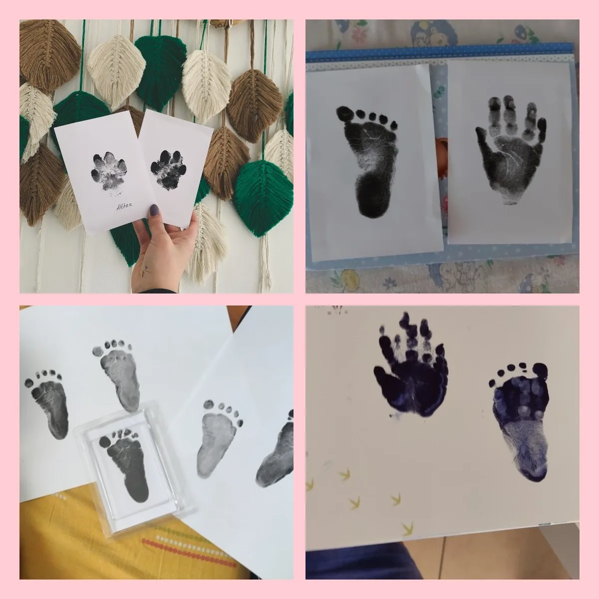 베이비 케어 무독성 아기 손 자국 발자국 인쇄물 키트  - Footprint Ink Kit 리뷰 및 가격