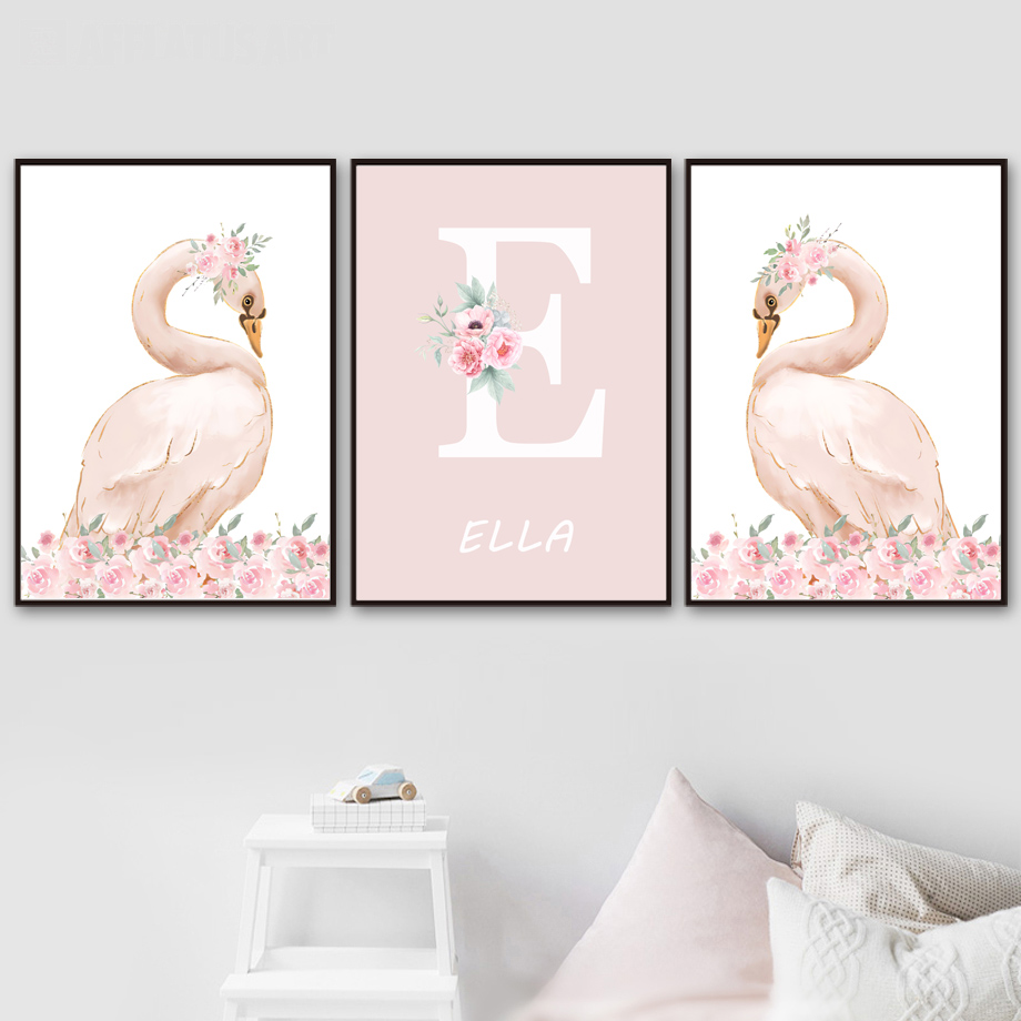 핑크 천사 소녀 썬 문 구름 백조 성 벽 예술 보육 캔 - Baby Nursery Decor Girl 리뷰 및 가격