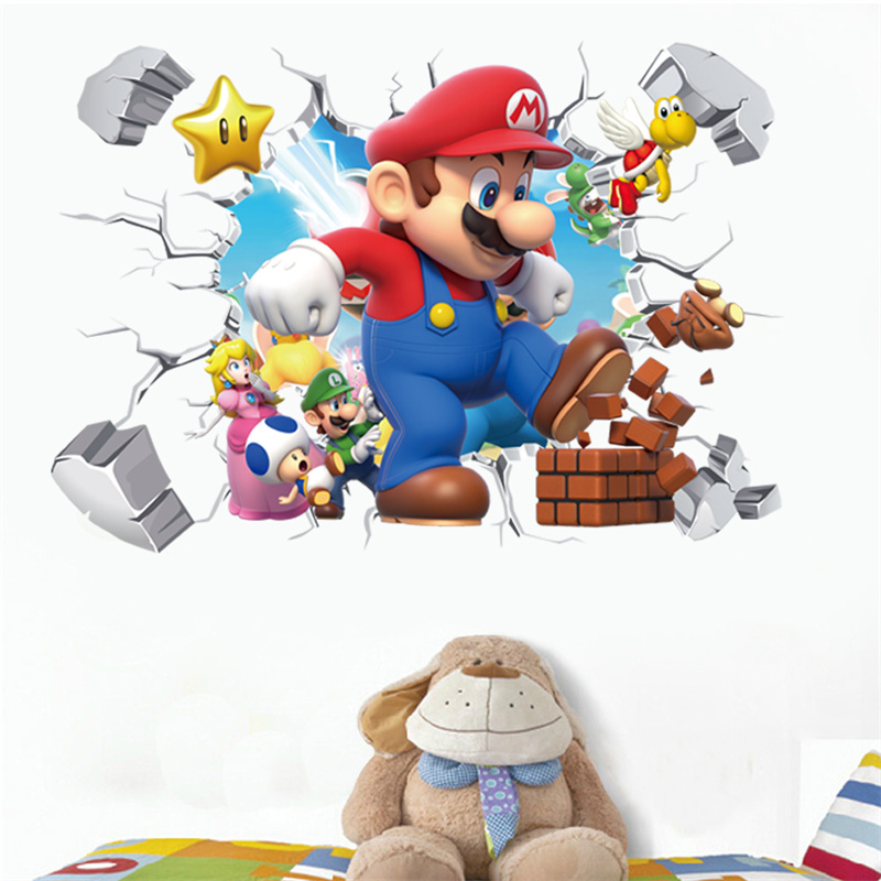 3D 만화 애니메이션 게임 캐릭터 벽 스티커 (아이 방 - Baby Nursery Wall Stickers 리뷰 및 가격