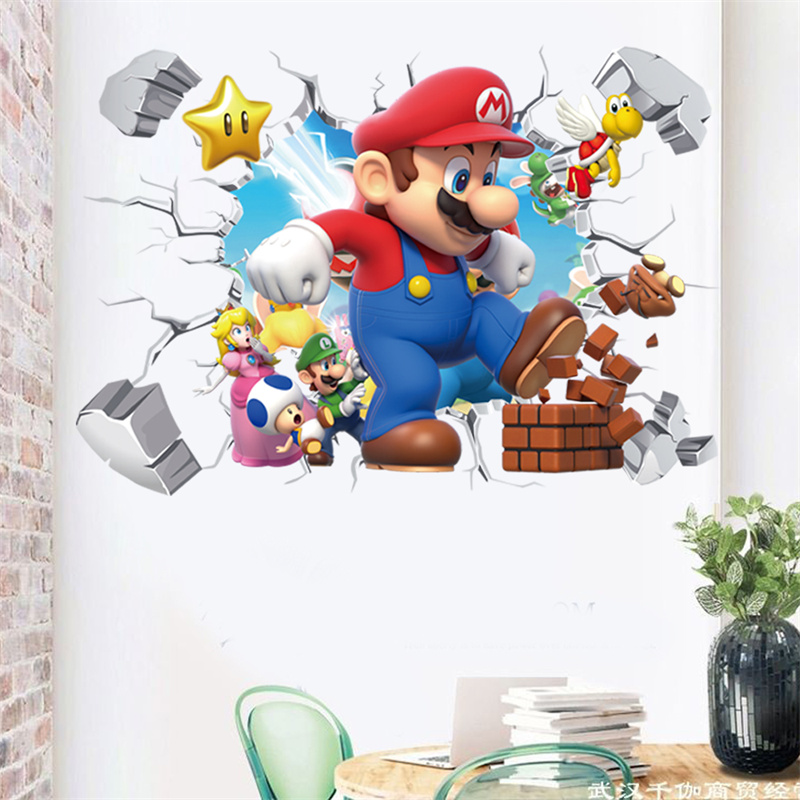 3D 만화 애니메이션 게임 캐릭터 벽 스티커 (아이 방 - Baby Nursery Wall Stickers 리뷰 및 가격
