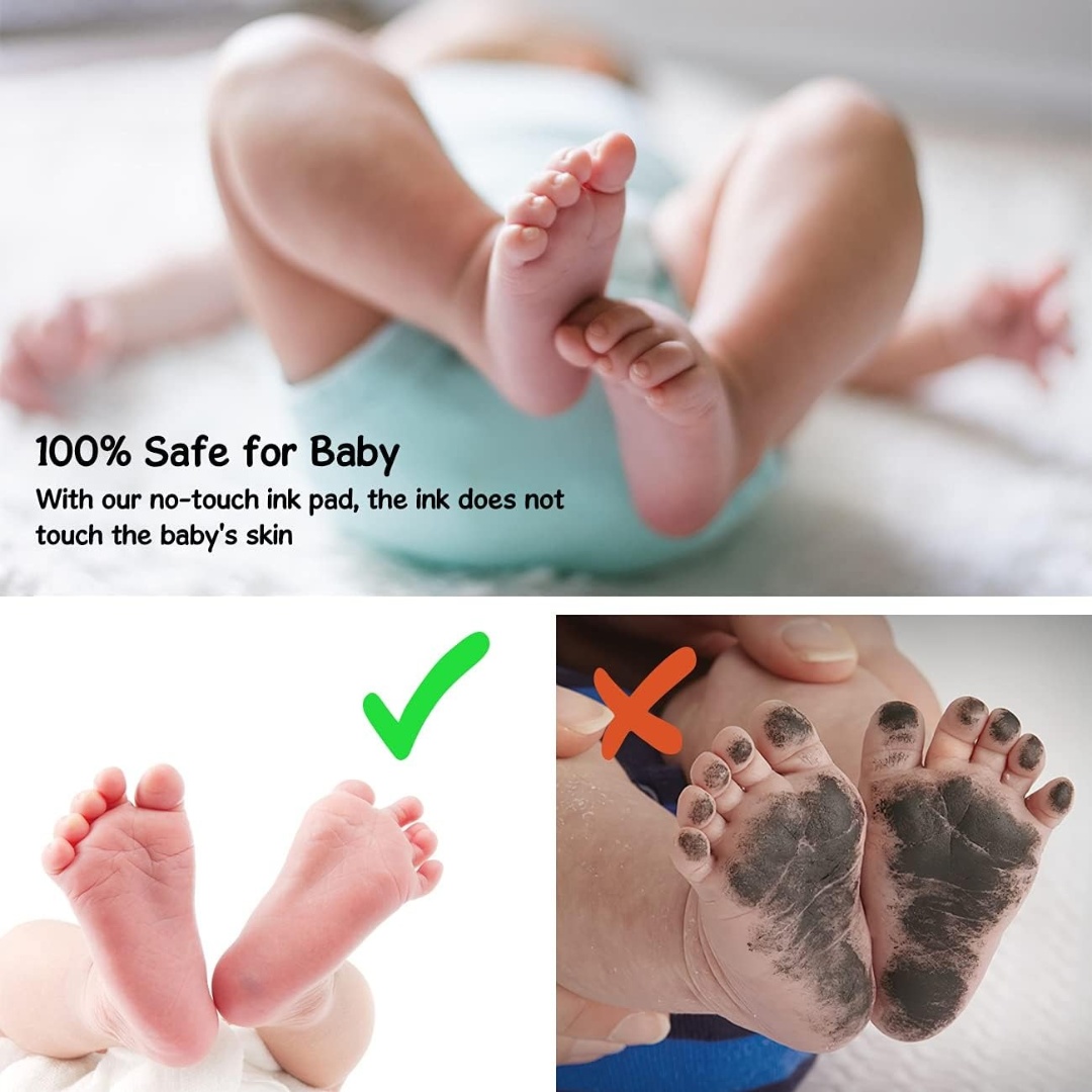 아기 손발자국 키트 안전한 무독성 잉크 패드 깨끗한 무 - Footprint Ink Kit 리뷰 및 가격