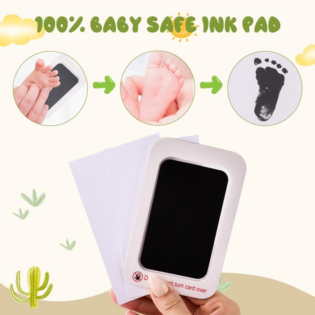 아기 손발자국 키트 안전한 무독성 잉크 패드 깨끗한 무 - Footprint Ink Kit 리뷰 및 가격