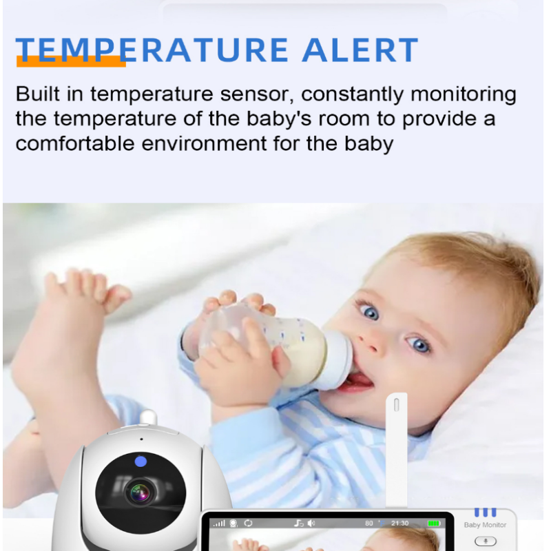 베이비폰 5인치 비디오 베이비 모니터 줌 감시 보안 카 - Wearable Baby Monitor 리뷰 및 가격