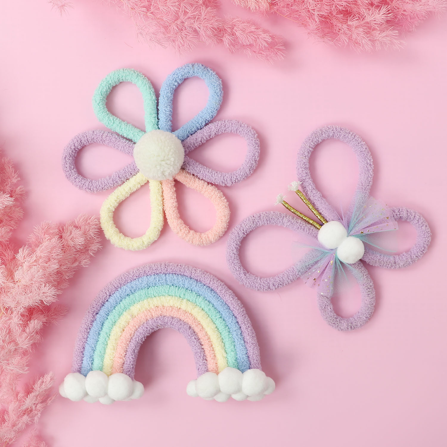 북유럽 무지개 데이지 꽃 나비 보헤미안 벽 장식 어린이 - Baby Nursery Decor Girl 리뷰 및 가격