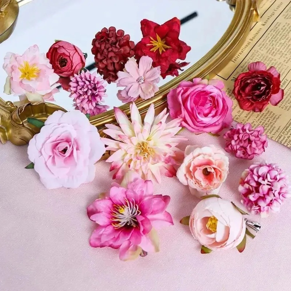 3/21Pcs 인공 장미 꽃 머리 가짜 꽃 홈 룸 장식 - Baby Nursery Decor Ideas 리뷰 및 가격