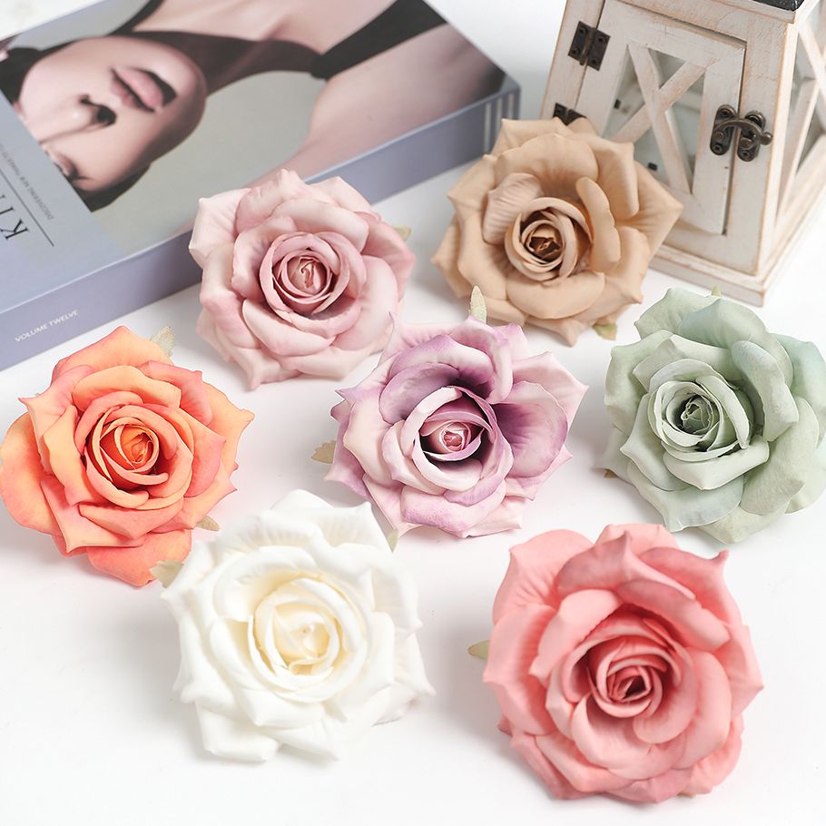 2/5Pcs 장미 인공 실크 가짜 꽃 홈 룸 장식 웨딩 - Baby Nursery Decor Ideas 리뷰 및 가격