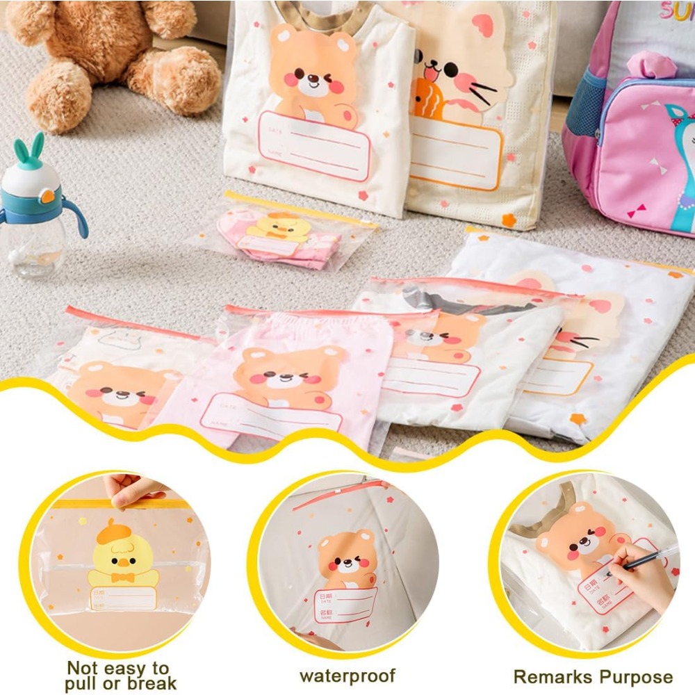 5Pcs 만화 멀티 사이즈 아기 옷 보관 가방 방수 밀 - Baby Nursery Uniform 리뷰 및 가격