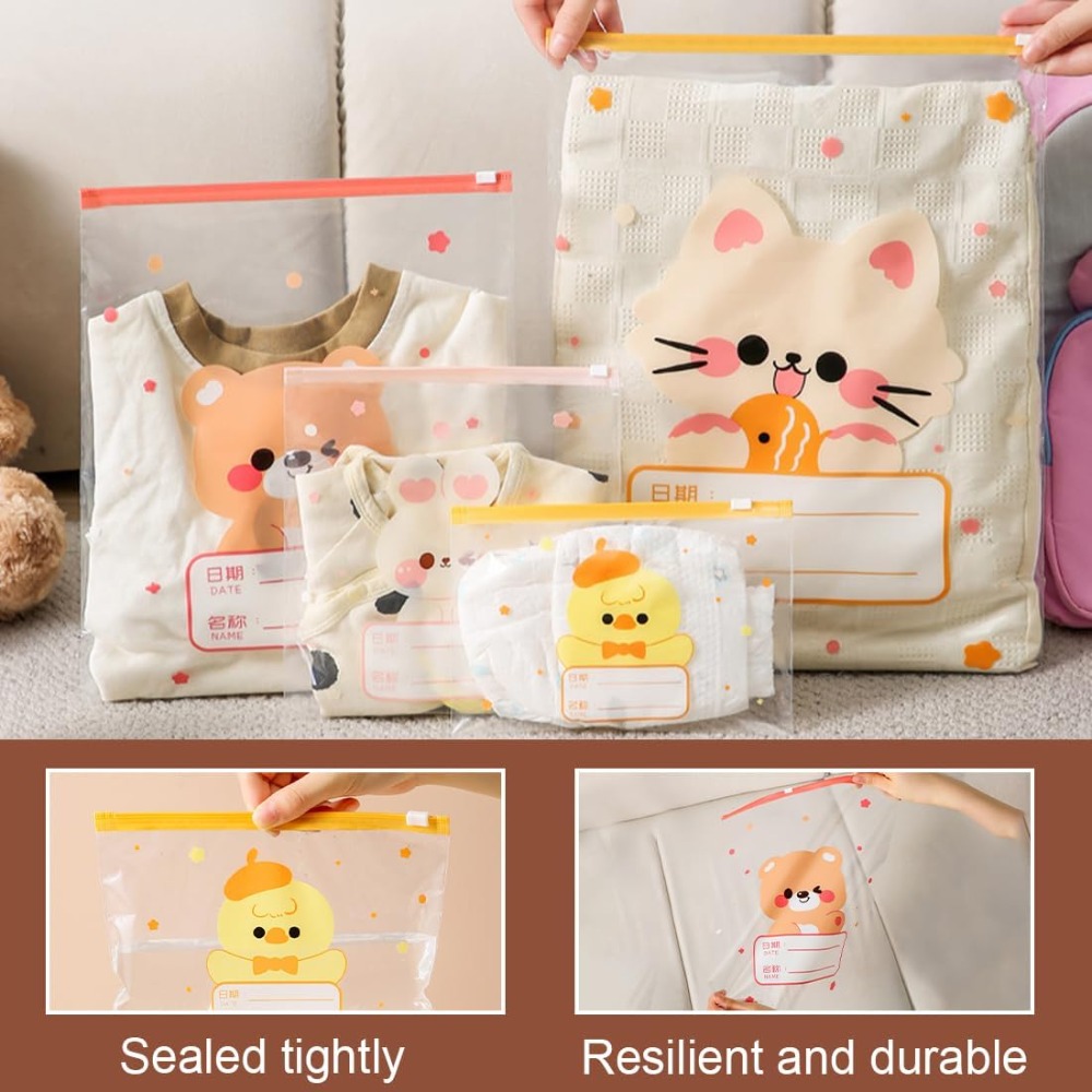 5Pcs 만화 멀티 사이즈 아기 옷 보관 가방 방수 밀 - Baby Nursery Uniform 리뷰 및 가격