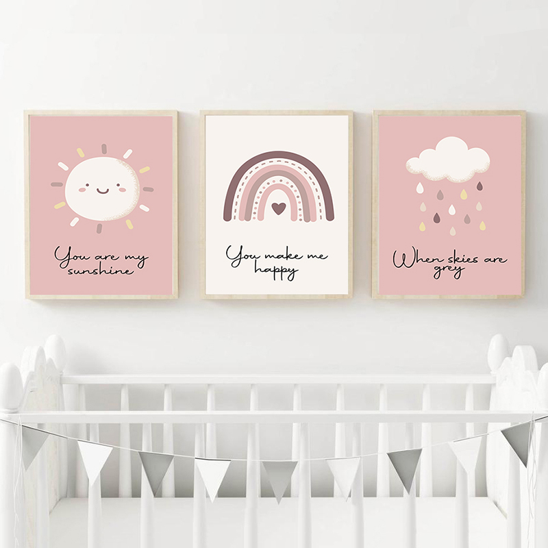 당신은 내 햇빛 보육 벽 아트 캔버스 포스터 및 인쇄  - Baby Nursery You Are My Sunshine 리뷰 및 가격