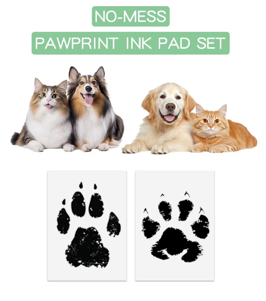 클린 터치 잉크리스 반려동물 기념품 고양이 강아지 발자 - Footprint Ink Kit 리뷰 및 가격