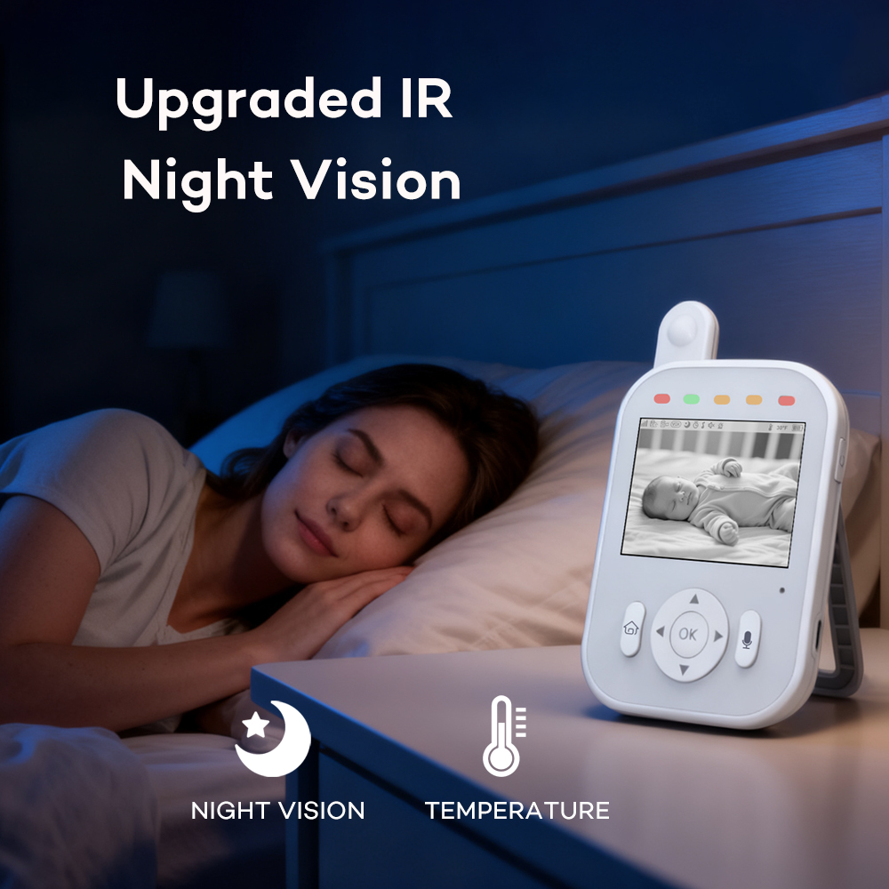 베이비 모니터 무선 실내 2.8인치 감시 비디오 양방향 - Wearable Baby Monitor 리뷰 및 가격