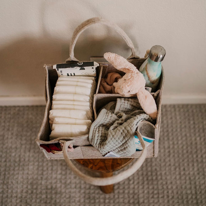 기저귀 캐디 - 기저귀 및 아기 물티슈를 위한 보육 수 - Baby Nursery Organiser 리뷰 및 가격