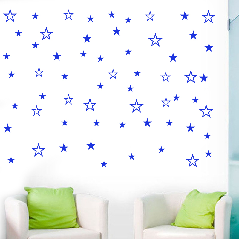 혼합 크기 중공 솔리드 별 벽 스티커 어린이 방 보육  - Baby Nursery Wall Stickers 리뷰 및 가격