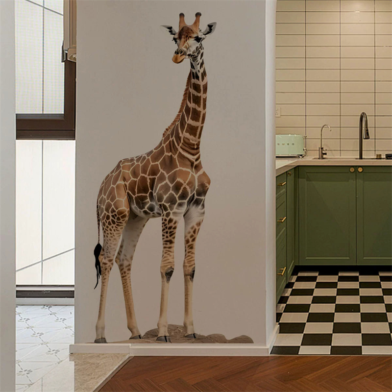 대형 사파리 동물 기린 스티커 어린이 방 보육원 장식  - Baby Nursery Wall Stickers 리뷰 및 가격