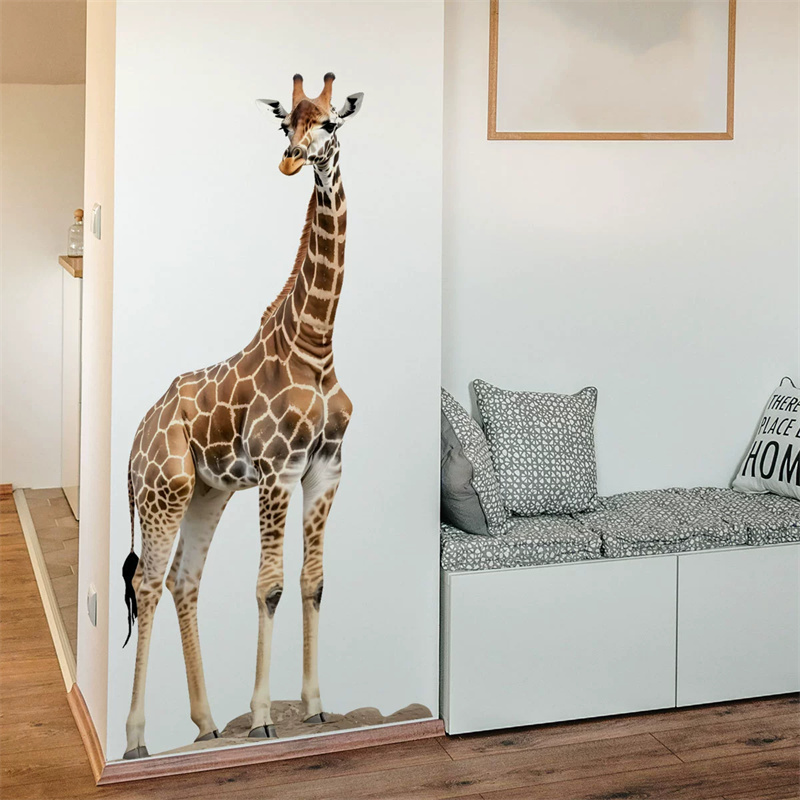 대형 사파리 동물 기린 스티커 어린이 방 보육원 장식  - Baby Nursery Wall Stickers 리뷰 및 가격